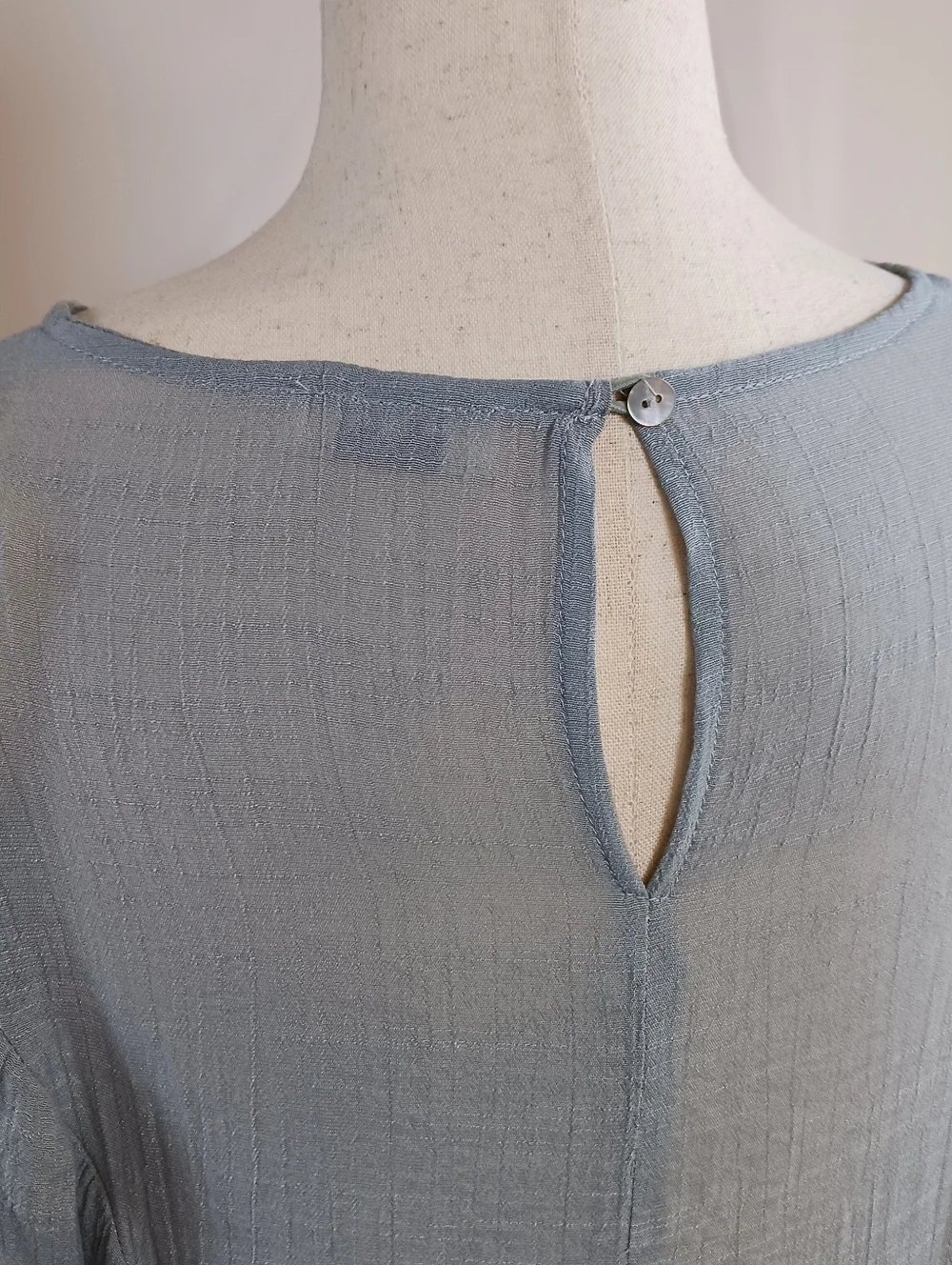 Embroidered Balloon Sleeve Dress Smocked Mini Flowy Floral Rayon Red Gray Size S - Picture 5 of 14